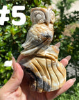 Sky Blue Quartz Owl