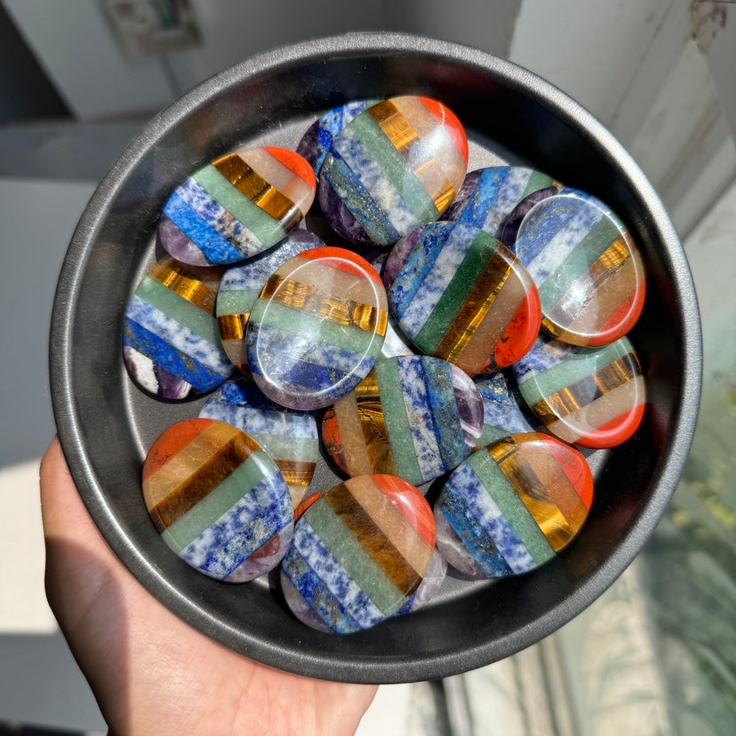 7 Chakra Worry Stone