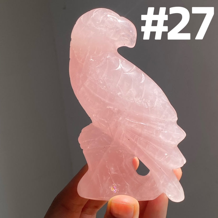 Rose Quartz Parrot