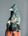 Moss Agate Wolf