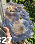 Druzy Agate Dragon