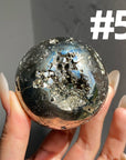 Pyrite Druzy Sphere
