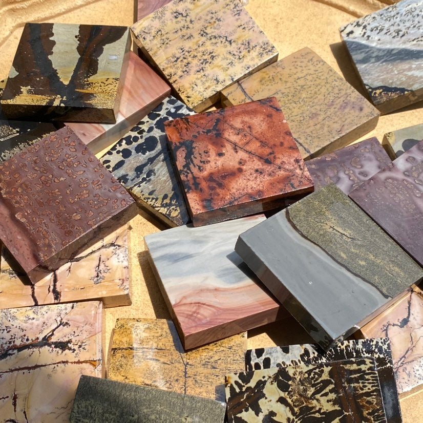 Picture Jasper Slab/Coaster – Simmon Crystal Wholesale