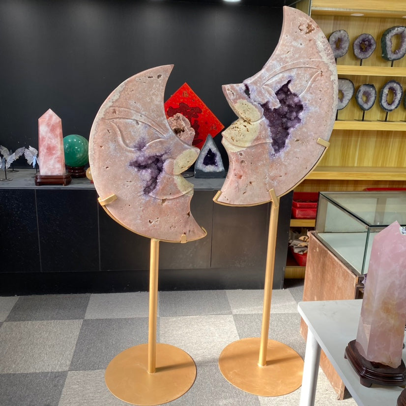 Massive Pink Amethyst Moon