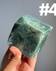 Moss Agate Cube