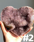 Amethyst Cluster Heart