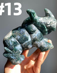 Moss Agate Rhinocero