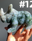 Moss Agate Rhinocero