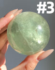 Apple Green Fluorite Sphere