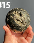 Pyrite Druzy Sphere