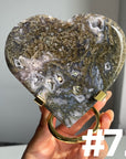 Moss Agate Moons & Hearts