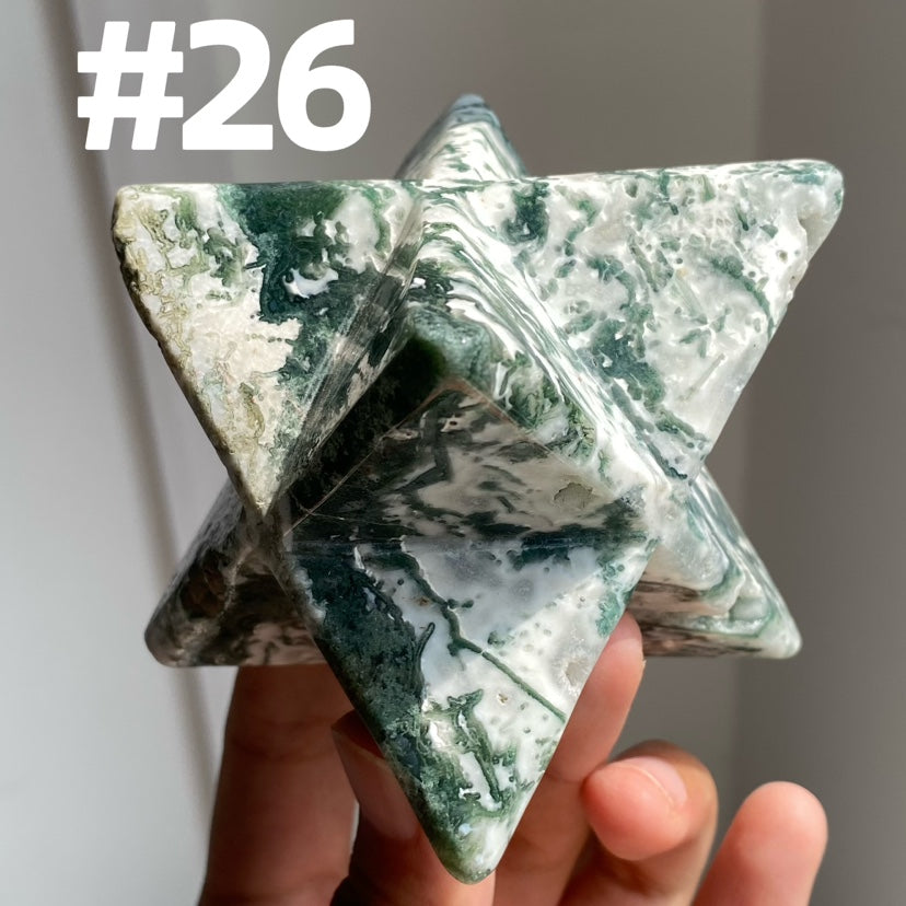 Moss Agate Merkaba