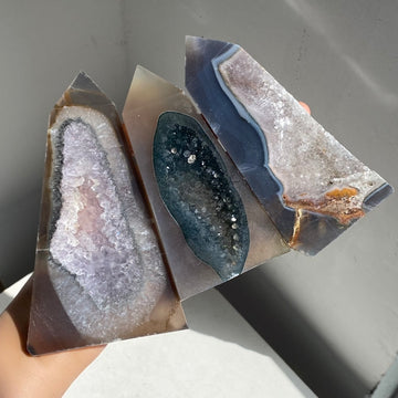 Druzy Agate Towers (imperfect)