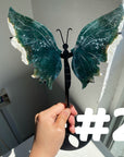Moss Agate Big Butterfly Wings