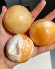 Orange Calcite Sphere