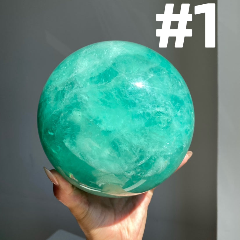 Baja Blast Fluorite Large Sphere