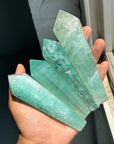 Baja Blast Fluorite Wand on stand