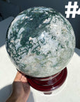 Massive Moss Agate Sphere