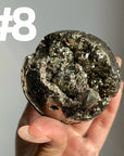 Pyrite Druzy Sphere
