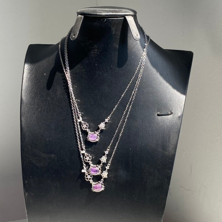 Hello Kitty Amethyst Necklace