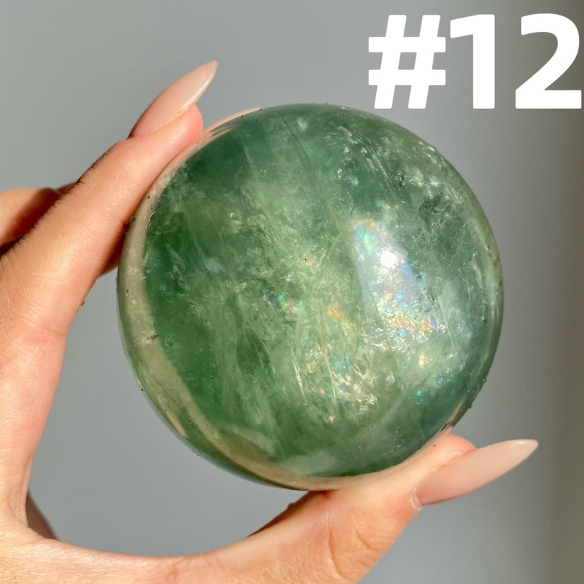 Apple Green Fluorite Sphere