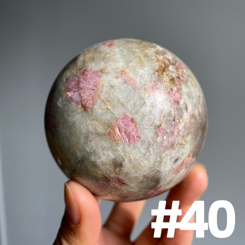 Pink Tourmaline Sphere