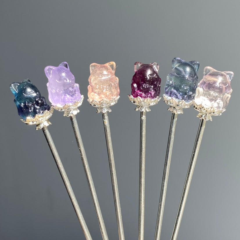 Fluorite Hair Stick