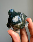 Moss Agate Small Turtle