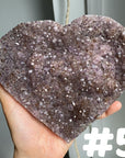 Amethyst Cluster Heart