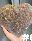 Amethyst Cluster Heart