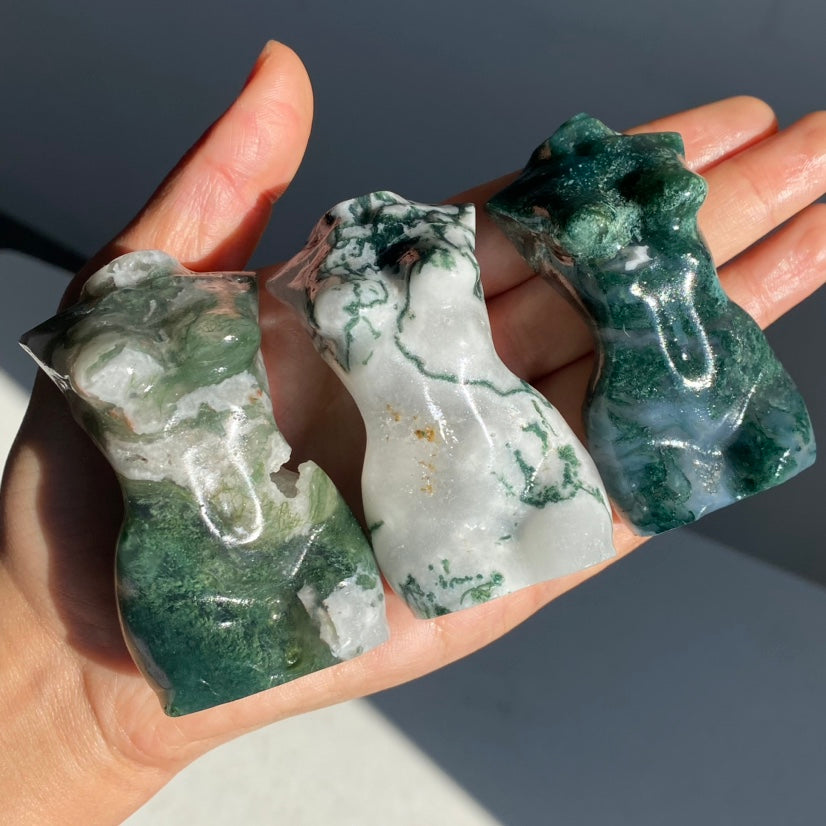 Moss Agate Goddess Body