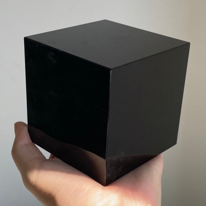 Black Obsidian Cube