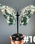 Moss Agate Big Butterfly Wings