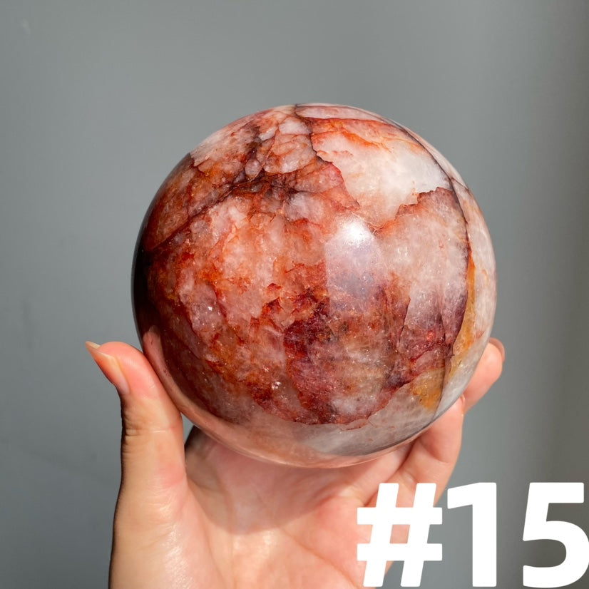 Fire Quartz Big Spheres