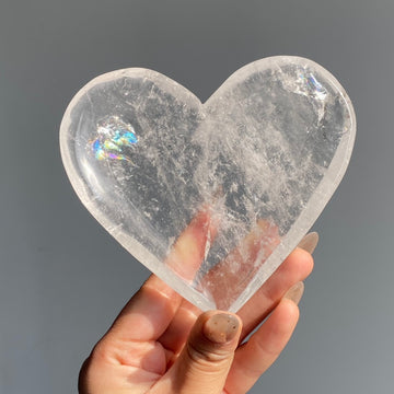 Clear Quartz Heart Tray