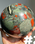 Large African Blood Stone Sphere