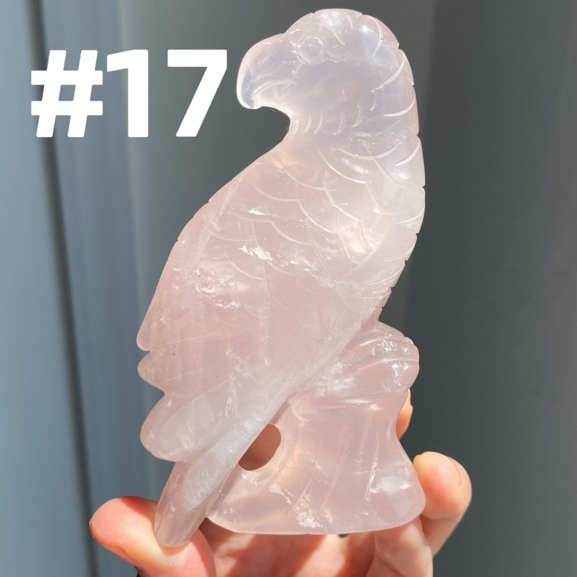 Rose Quartz Parrot