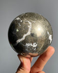 Pyrite Quartz Big Sphere