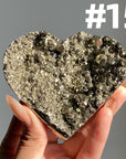 AAA Grade Pyrite Heart