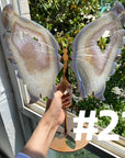 Druzy Agate Butterfly Wings