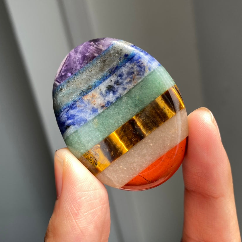 7 Chakra Worry Stone