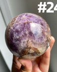 Amethyst x Crazy Lace Agate Sphere