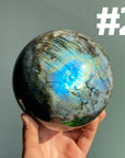 Big Labradorite Spheres