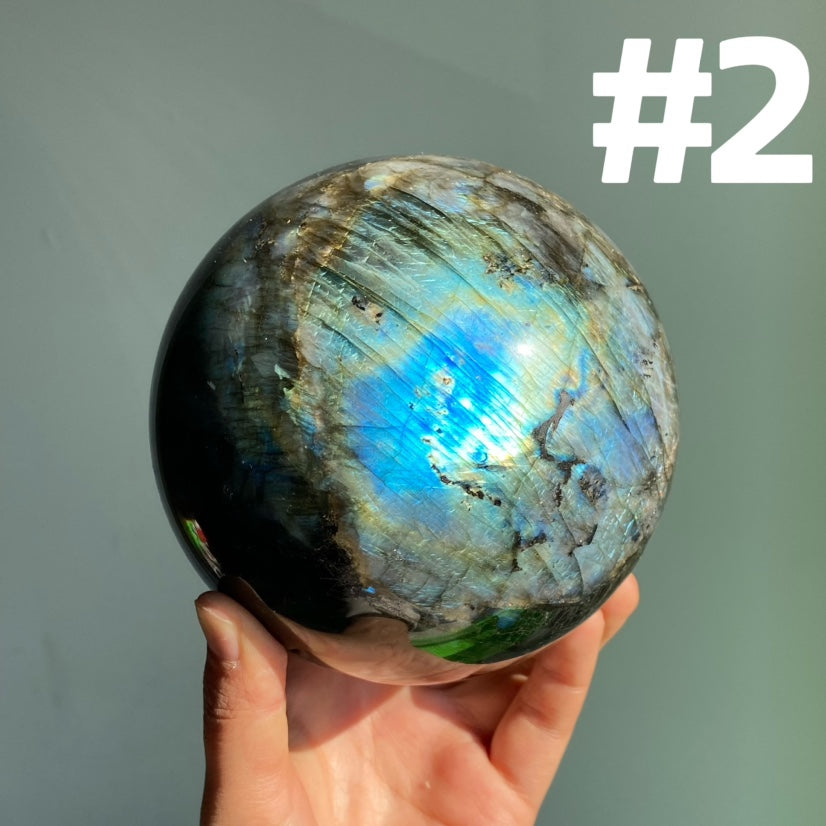 Big Labradorite Spheres