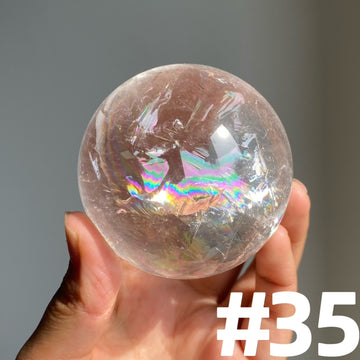 Rainbow Clear Quartz Sphere