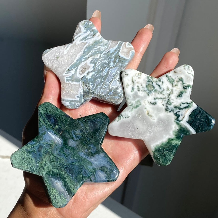 Moss Agate Stars