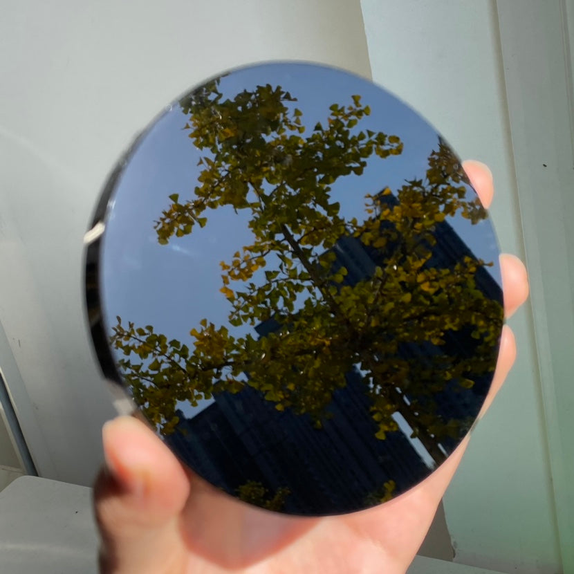 Black Obsidian Mirror