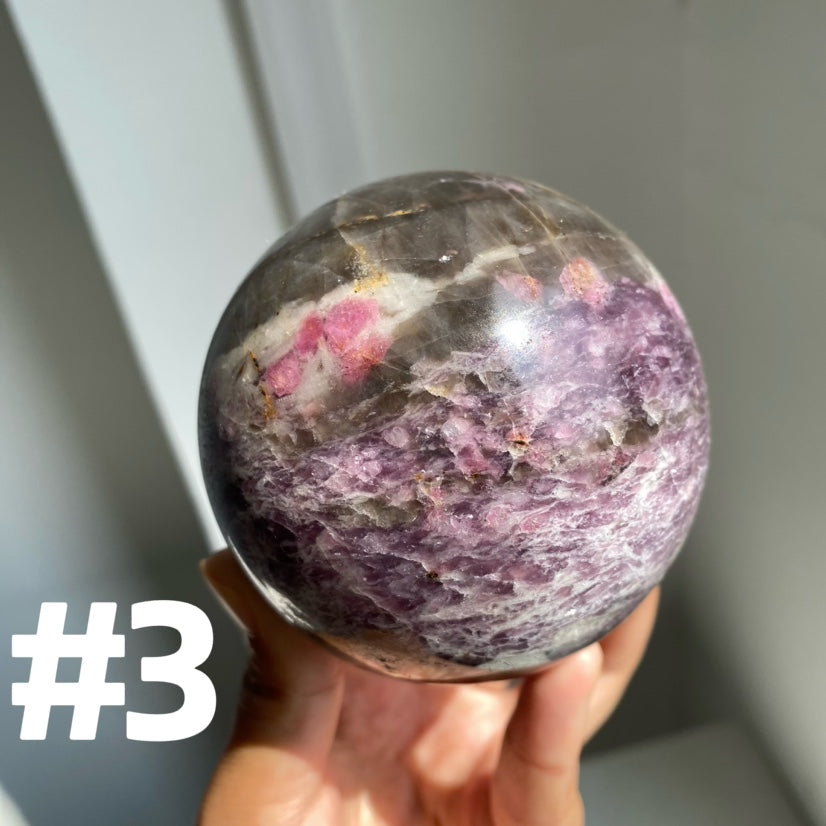 Pink Tourmaline Sphere