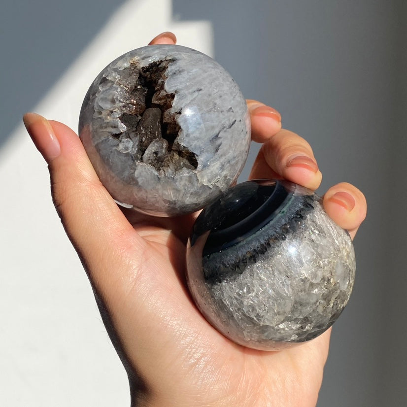 Black Agate Big Sphere