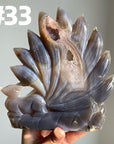 Druzy Agate 9 Tailed Fox